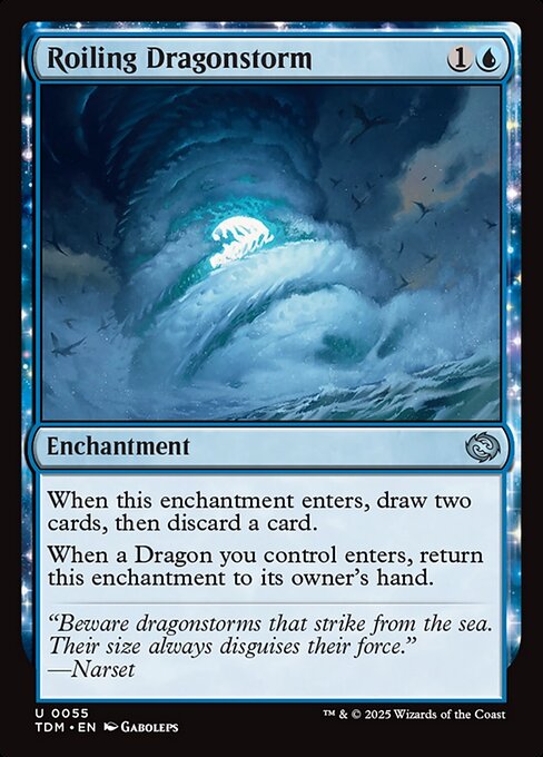 Roiling Dragonstorm - Magic: The Gathering TDM #55