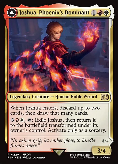 Joshua, Phoenix's Dominant // Phoenix, Warden of Fire - Magic: The Gathering FIN #229