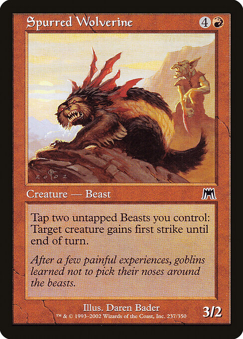 Spurred Wolverine - Magic: The Gathering ONS #237