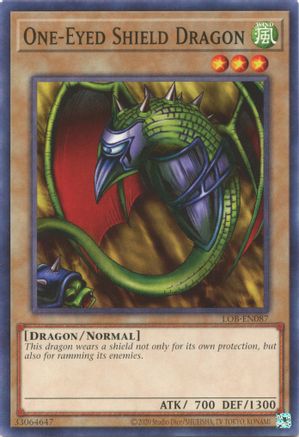 One-Eyed Shield Dragon - LOB-EN087