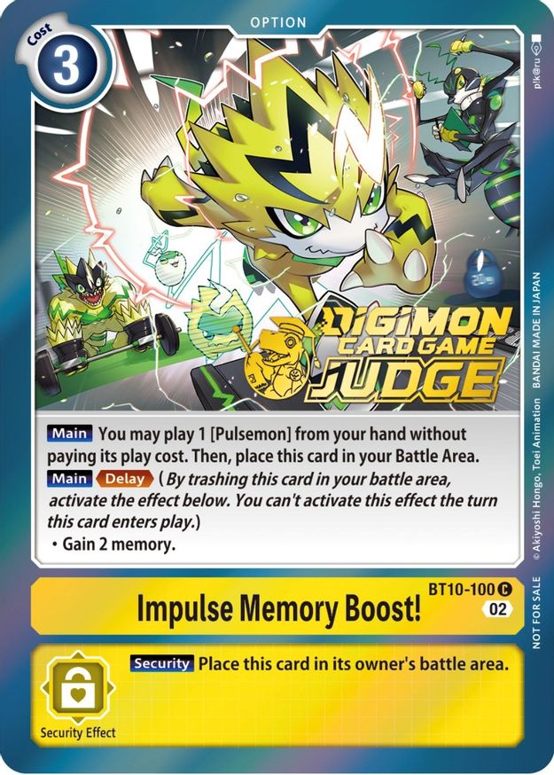 Impulse Memory Boost! (Judge Pack 3)  - BT10-100