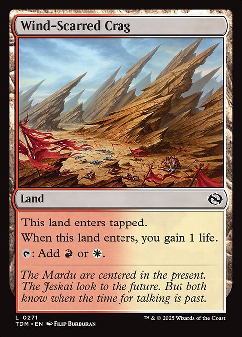 Wind-Scarred Crag - Magic: The Gathering TDM #271