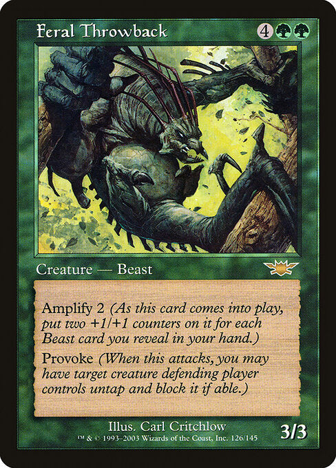 Feral Throwback - Magic: The Gathering LGN #126
