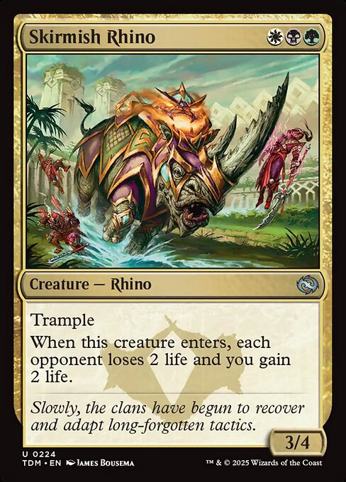 Skirmish Rhino - Magic: The Gathering TDM #224