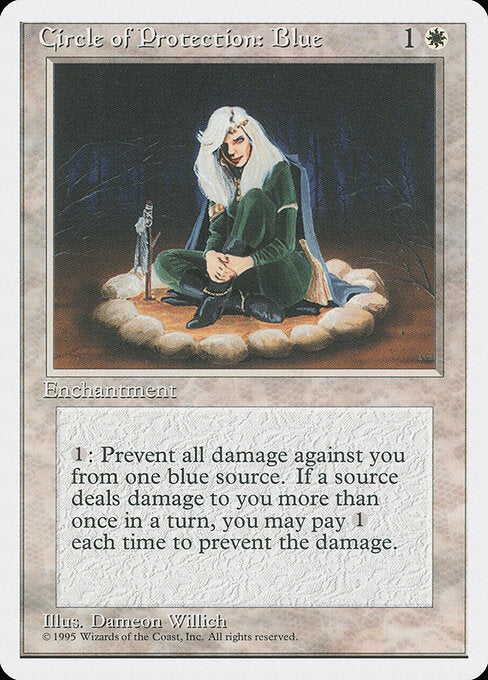 Circle of Protection: Blue - Magic: The Gathering 4ED #15