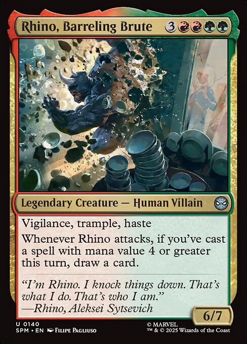 Rhino, Barreling Brute - Magic: The Gathering SPM #140