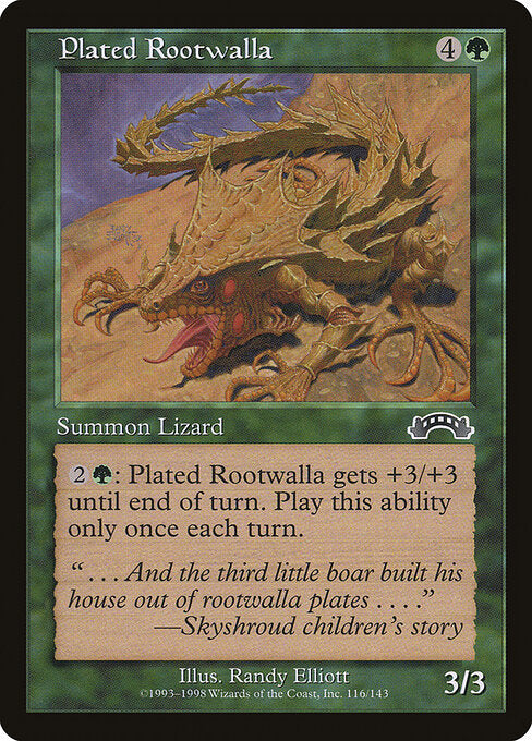 Plated Rootwalla - Magic: The Gathering EXO #116