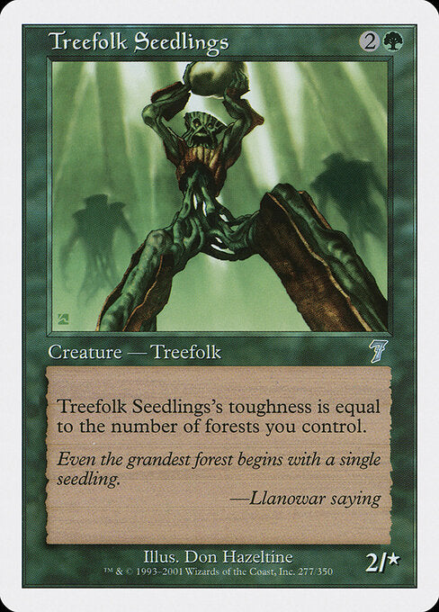 Treefolk Seedlings - Magic: The Gathering 7ED #277