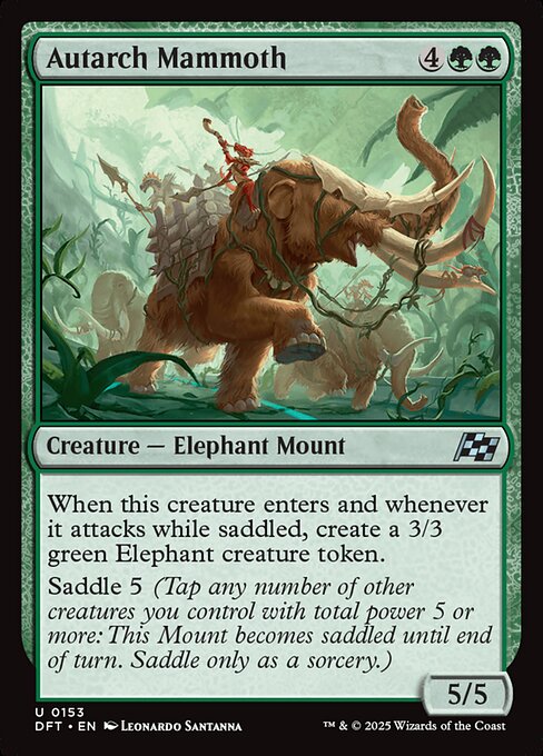 Autarch Mammoth - Magic: The Gathering DFT #153