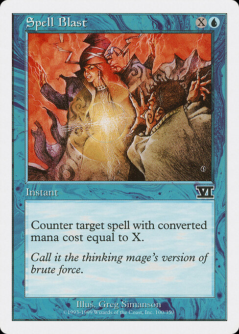 Spell Blast - Magic: The Gathering 6ED #100