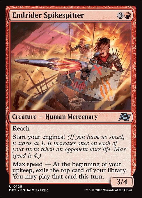 Endrider Spikespitter - Magic: The Gathering DFT #125