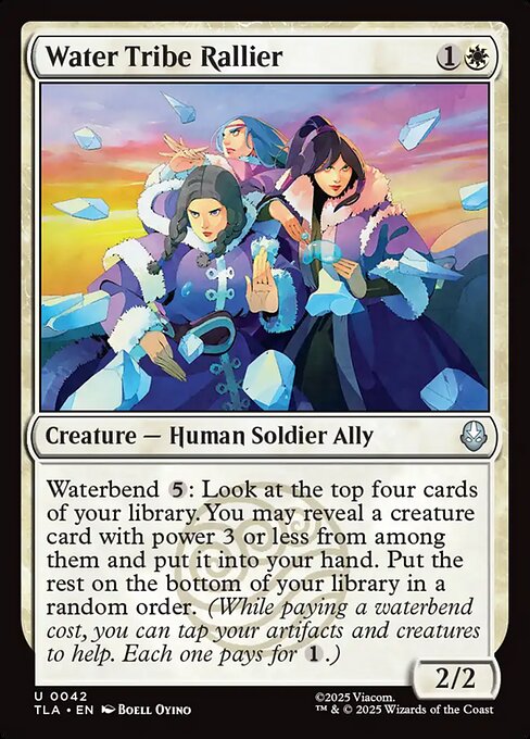 Water Tribe Rallier - Magic: The Gathering TLA #42