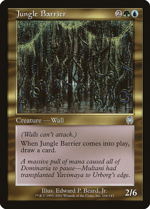 Jungle Barrier - Magic: The Gathering APC #106