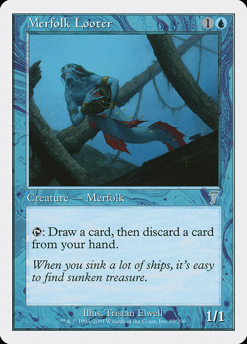 Merfolk Looter - Magic: The Gathering 7ED #89