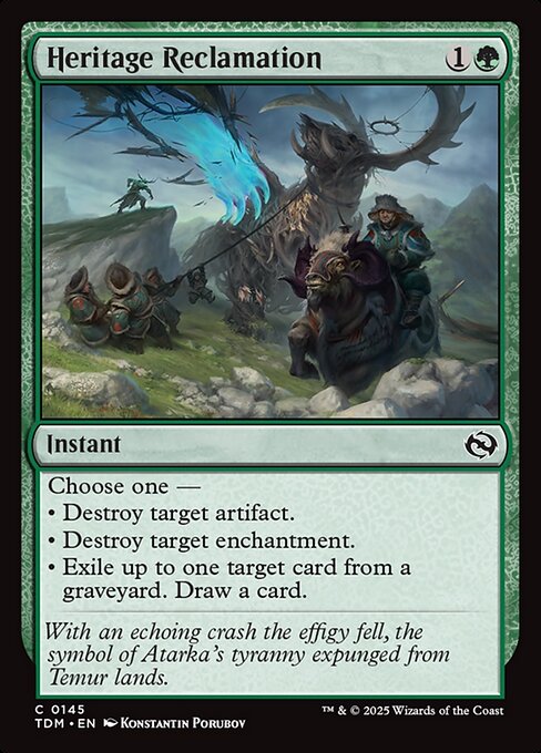 Heritage Reclamation - Magic: The Gathering TDM #145