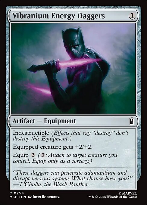 Vibranium Energy Daggers - Magic: The Gathering MSH #254
