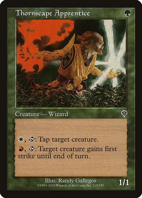 Thornscape Apprentice - Magic: The Gathering INV #215