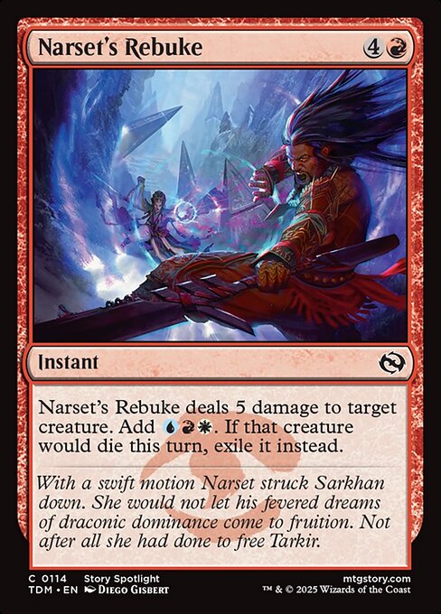 Narset's Rebuke - Magic: The Gathering TDM #114