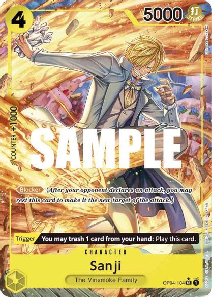 Sanji (104) (Alternate Art) - OP04-104