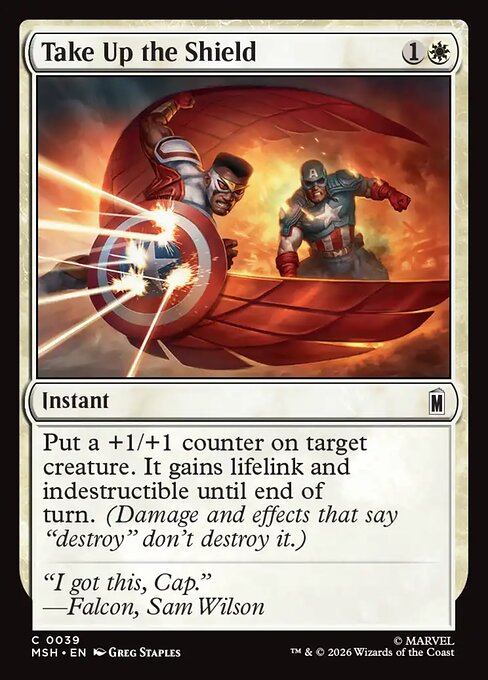 Take Up the Shield - Magic: The Gathering MSH #39