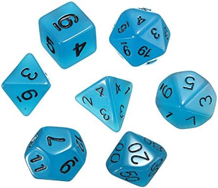 Dice Set - Solid Collection: Glow in the Dark