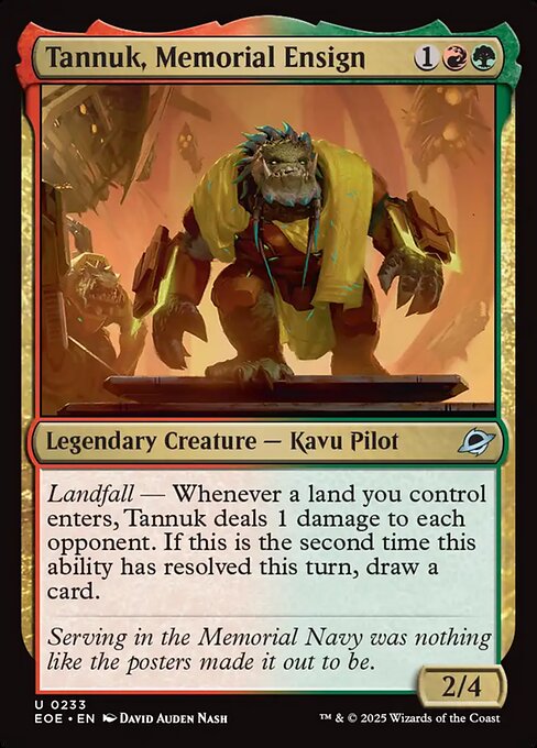 Tannuk, Memorial Ensign - Magic: The Gathering EOE #233