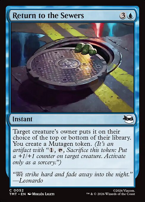 Return to the Sewers - Magic: The Gathering TMT #52