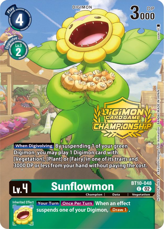 Sunflowmon (Championship 2023 Tamers Pack)  - BT10-048