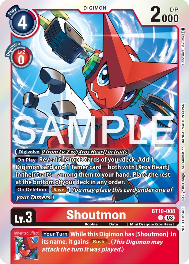 Shoutmon (Winner Pack -Exceed Apocalypse-)  - BT10-008