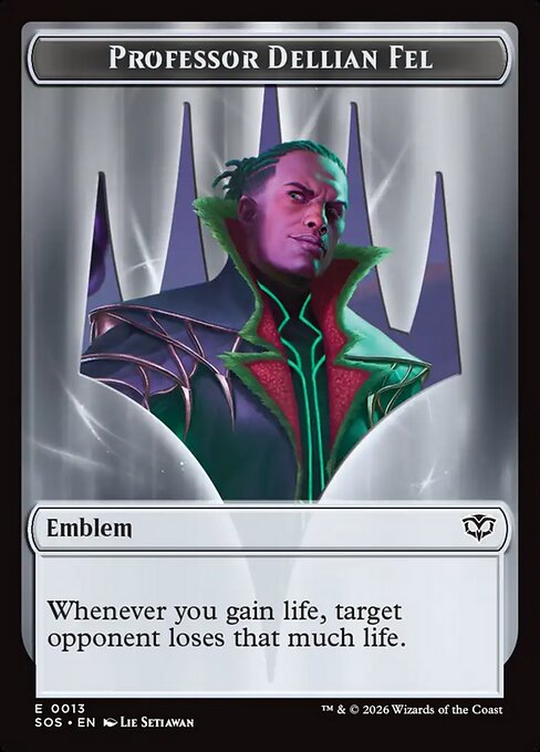 Professor Dellian Fel Emblem - Magic: The Gathering TSOS #13