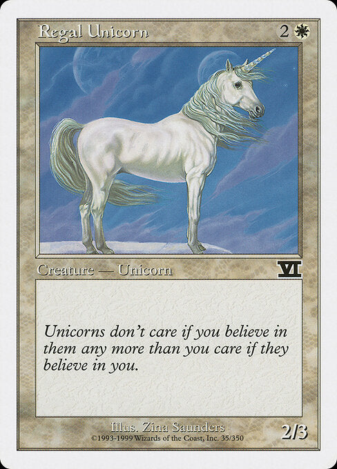 Regal Unicorn - Magic: The Gathering 6ED #35