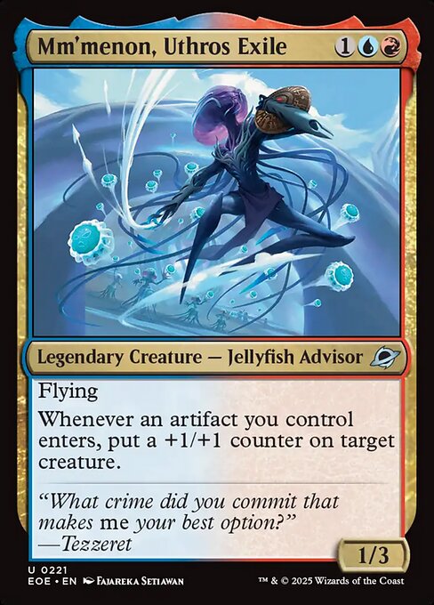 Mm'menon, Uthros Exile - Magic: The Gathering EOE #221
