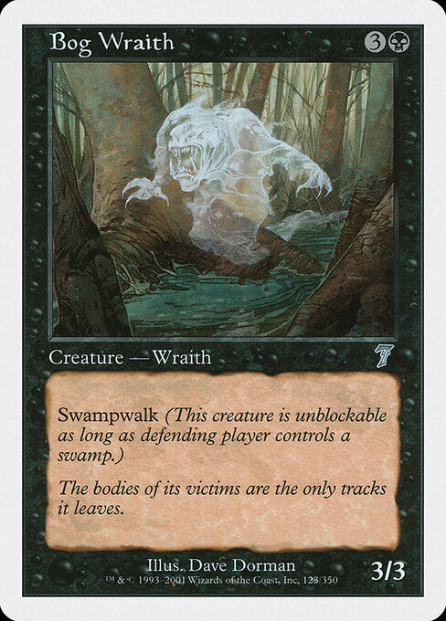 Bog Wraith - Magic: The Gathering 7ED #123