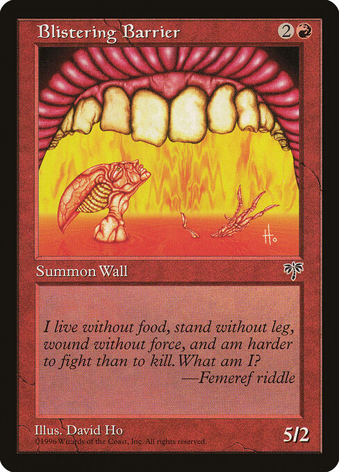 Blistering Barrier - Magic: The Gathering MIR #159