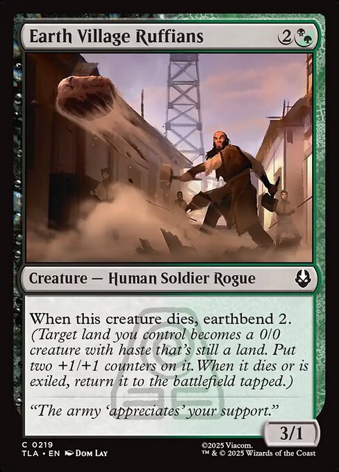 Earth Village Ruffians - Magic: The Gathering TLA #219