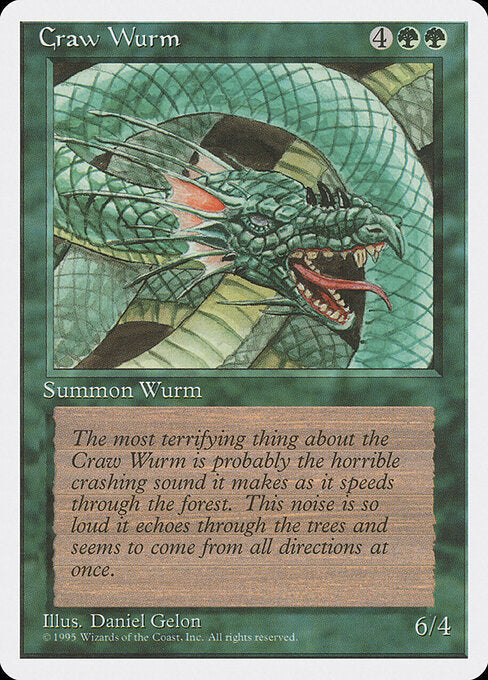 Craw Wurm - Magic: The Gathering 4ED #238