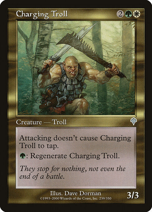 Charging Troll - Magic: The Gathering INV #239