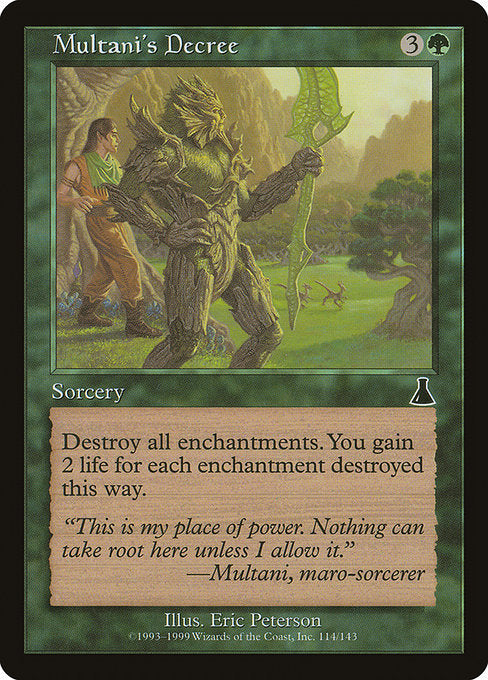 Multani's Decree Urza's Destiny UDS
