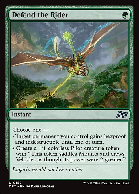 Defend the Rider - Magic: The Gathering DFT #157