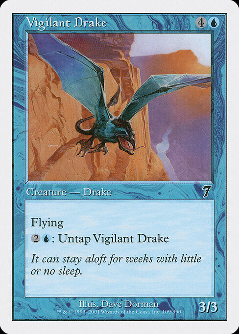 Vigilant Drake - Magic: The Gathering 7ED #109