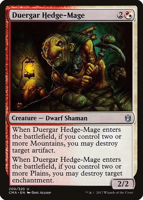 Duergar Hedge-Mage - Magic: The Gathering CMA #200