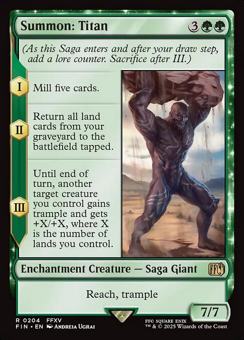 Summon: Titan - Magic: The Gathering FIN #204