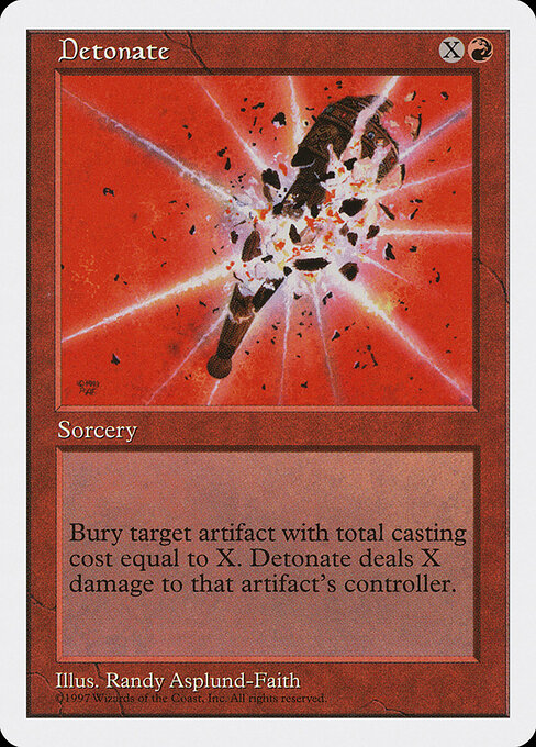 Detonate - Magic: The Gathering 5ED #218