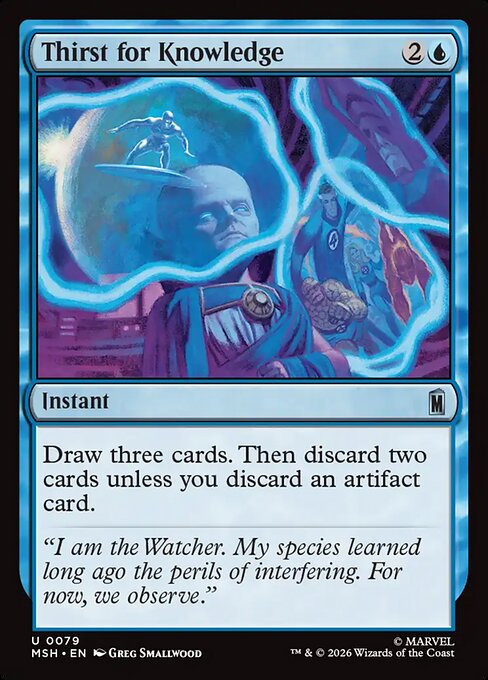 Thirst for Knowledge - Magic: The Gathering MSH #79
