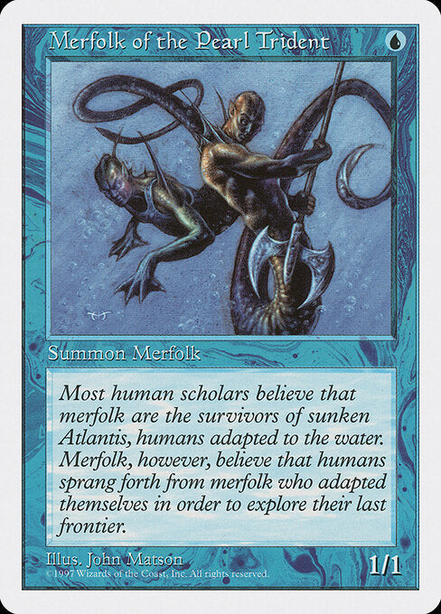 Merfolk of the Pearl Trident - Magic: The Gathering 5ED #104