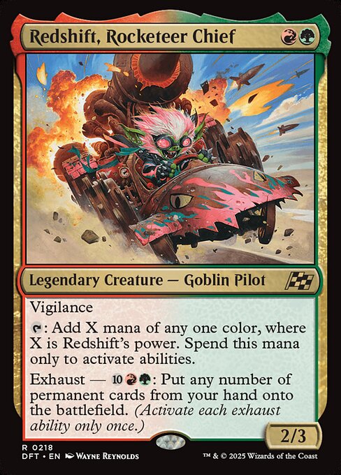 Redshift, Rocketeer Chief - Magic: The Gathering DFT #218