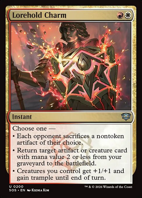 Lorehold Charm - Magic: The Gathering SOS #200