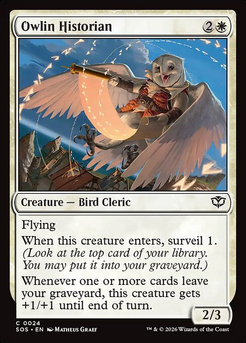 Owlin Historian - Magic: The Gathering SOS #24