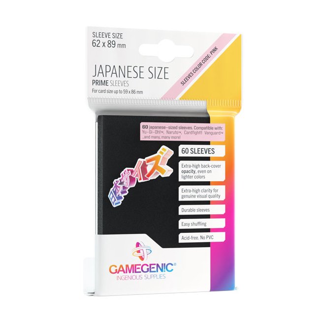 Gamegenic - Prime Sleeves - Japanese Size 60ct