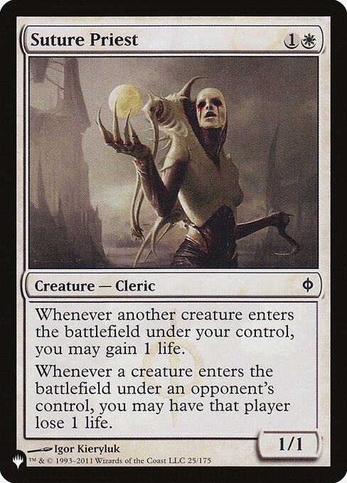 Suture Priest The List plst